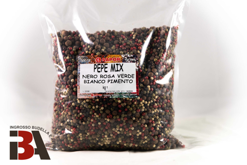 Immagine di PEPE MIX (NERO,ROSA,VERDE,BIANCO, PIMENTO)  kg 1 SAPOR