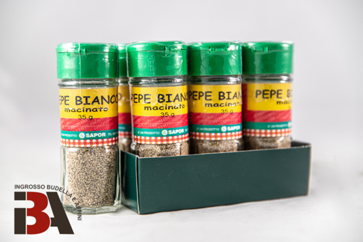 Picture of VASETTO VETRO PEPE BIANCO POLVERE 35 gr SAPOR